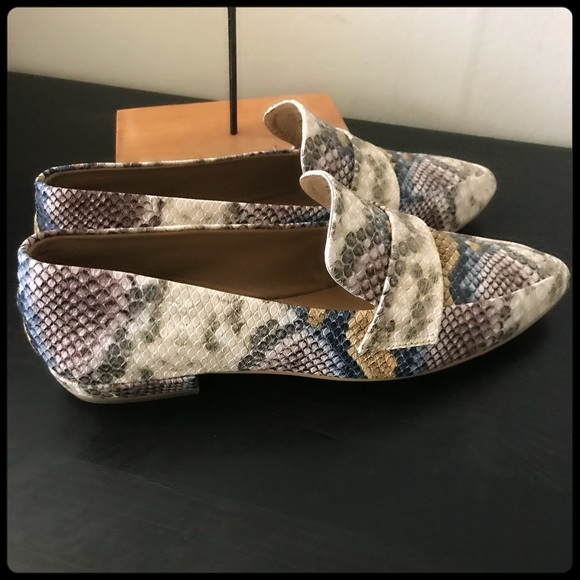 NWOT, Steven by Steven Madden, multi color snake skin print, sz 8.5, narrow fit. - Picture 3 of 6